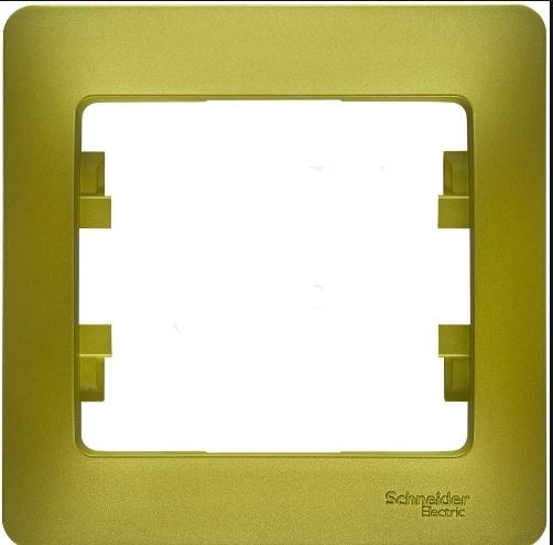Schneider Electric Glossa Фисташковый Рамка 1-местная IP20 скрытая установка GSL001001
