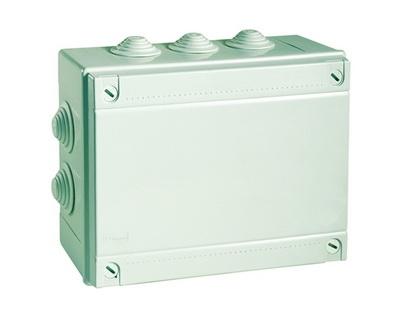Коробка ответвительная, с каб. вводами 2х40мм, IP55, 240х190х90мм