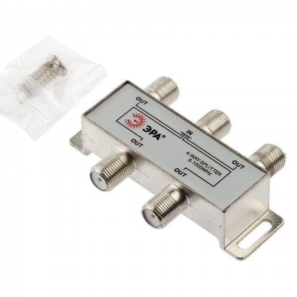 Делитель ТВ ЭРА  D-F-03 4 ответвления под F разъём 5-1000 МГц