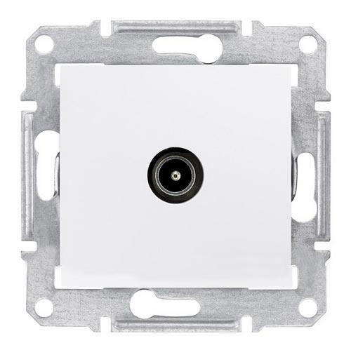 Schneider Electric Sedna  Белый Розетка механизм TV проходной 4dB IP20 скрытая установка SDN3201821