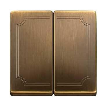 Schneider Electric Merten  Антич. Латунь  Клавиша 2-местная  (кратно 5) MTN412543