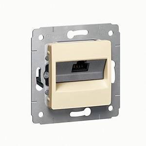 Legrand  Cariva  Слоновая Кость Розетка механизм UTP RJ45 зх скрытая установка IP20 /773741