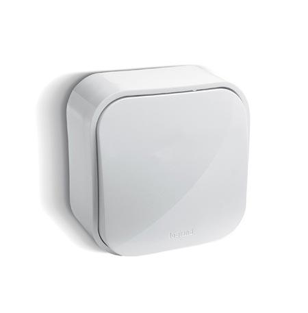 Legrand  Quteo  Белый Переключатель 1-клавишный открытая установка 782204