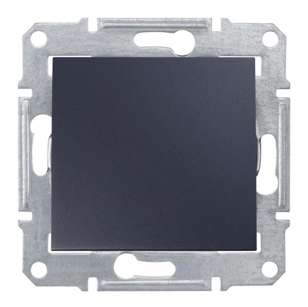 Schneider Electric Sedna Графит Выключатель механизм 2-полюсный 10А IP20 скрытая установка SDN0200170