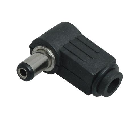 Разъем питания штекер 2.1х5.5x10мм угловой REXANT 14-0312