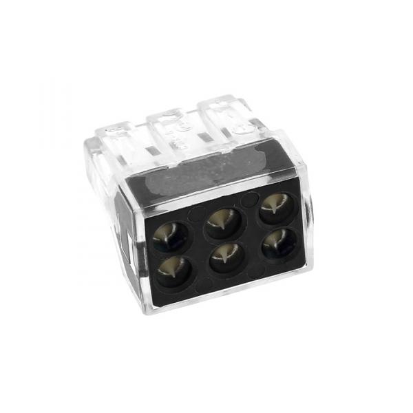 EKF СМК-106 Клемма строительно-монтажная 6отв. 24А 1,0-2,5мм2 plc-smk-106 (кратно 50)
