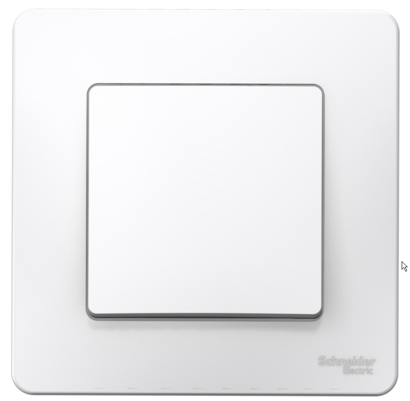 Schneider Electric  BLANCA  Белый  Выключатель 1-клавишный (cхема 1) 10А, 250B, IP20 скрытая установка BLNVS010101