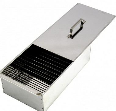 Коптильня двухъярусная 420x270x175, нержавеющая сталь, 0,8 мм с поддоном //Palisad Camping /Россия