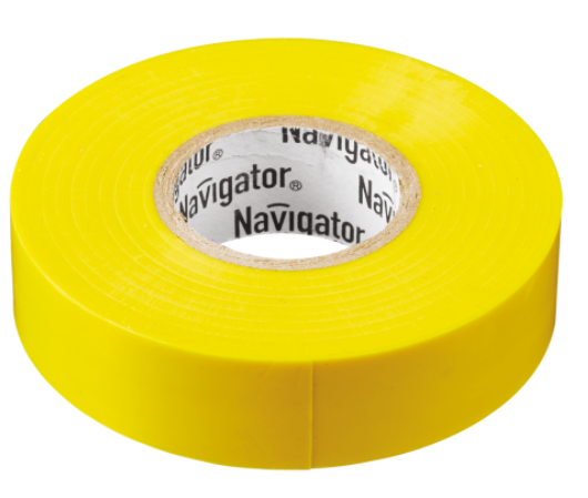 Изолента ПВХ желтая 15мм 20м Navigator  NIT-B15-20/Y 71 105