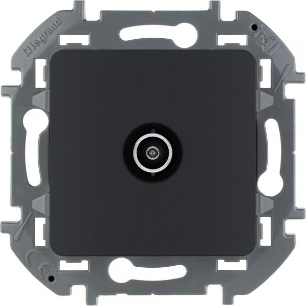 Legrand INSPIRIA Антрацит Розетка TV звезда IP20 скрытая установка 673853
