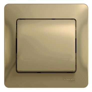 Schneider Electric Glossa Титан Выключатель 1-клавишный схема 1 в сборе с рамкой IP20 скрытая установка GSL000412