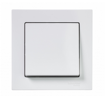 Schneider Electric AtlasDesign  Белый  Выключатель 1-клавишный схема 1, 10АХ, в сборе ATN000112