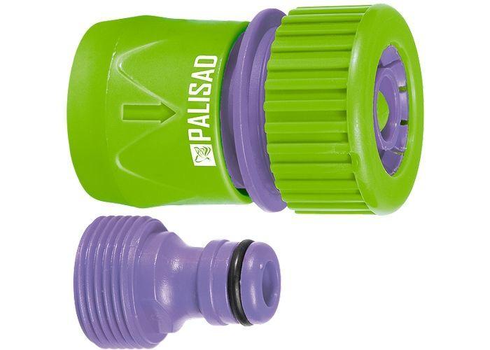 Соединитель-адаптер PALISAD пластмассовый, 3/4", внешняя  резьба, соединитель шланга 3/4"//  65755