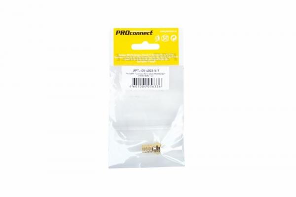 Штекер F-разъём RG-6 GOLD, (1шт.) (пакет)  PROconnect 05-4003-5-7