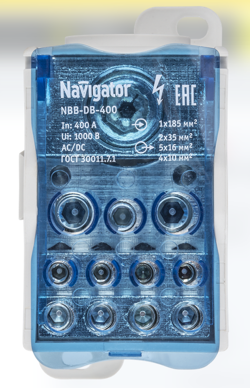 Блок распределительный Navigator 61 082 NBB-DB-400 (1 шт/упак)