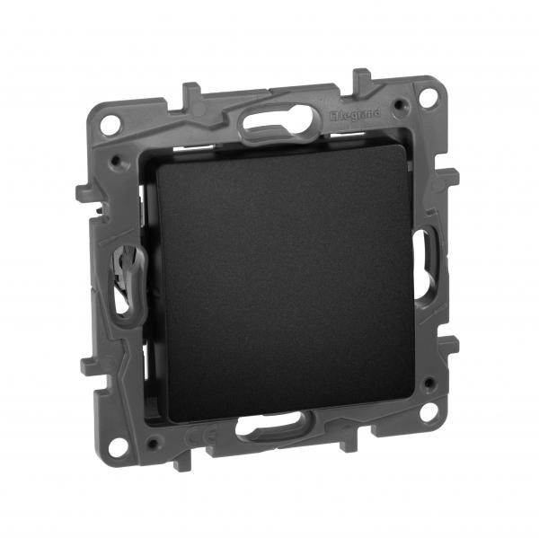 Legrand  Etika Антрацит Кнопка автомат 6АХ   672614