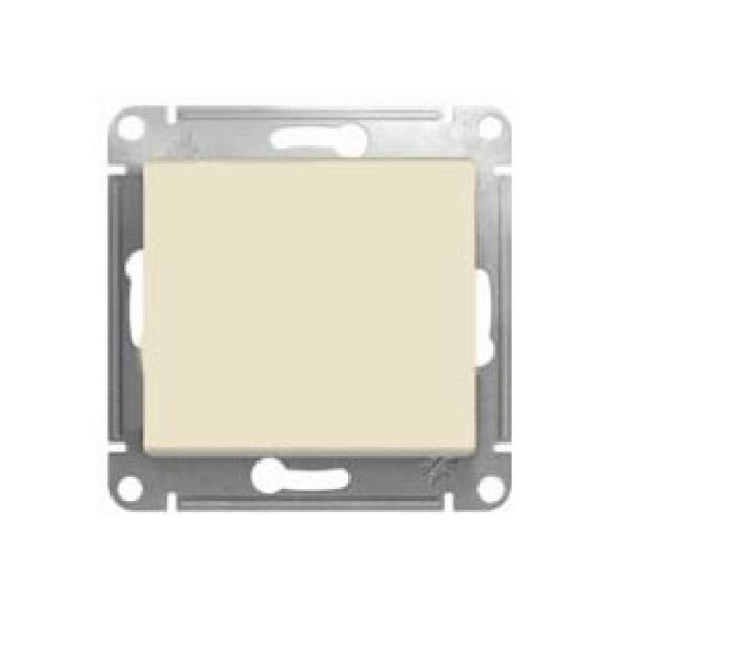 Schneider Electric Glossa  Бежевый Выключатель 1-клавишный схема 1, механизм IP20 скрытая установка GSL000211
