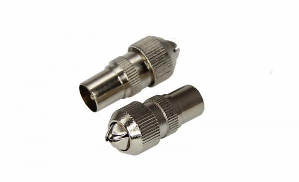 Штекер TV антенный металл (орех) без пайки REXANT (05-2031) 05-2031