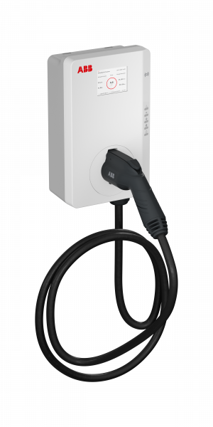 Terra AC-W7-G5-RD-MC-0 AC wallbox type 2, кабель 5м, 1ф/16A, сертификация MID, RFID, дисплей и 4G