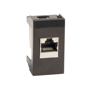 Розетка RJ-45 кат.6A,Viva,1 мод.,черн DKC