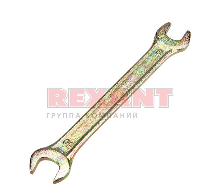 Ключ рожковый REXANT 8х10 мм, желтый цинк 12-5823-2