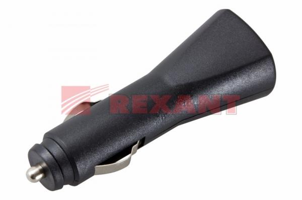 Автозарядка в прикуриватель USB (АЗУ) (5V, 1 000mA) REXANT 16-0236