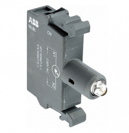 Патрон MLBL-07Y со встроенным светодиодом желтый 230В AC  ABB  /1SFA611621R1073/