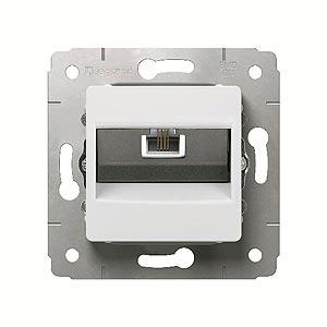 Legrand  Cariva  Белый Розетка 1хRJ45 категория 6 UTP скрытая установка IP20 /773641