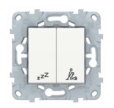 Schneider Electric Unica NEW Белый  Выключатель кнопочный NU521718