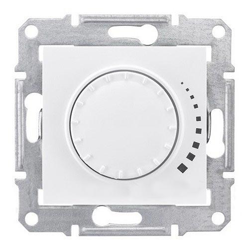 Schneider Electric Sedna  Белый Диммер механизм поворотный индуктивный 230В,  60-325 Вт/ВА IP20 скрытая установка SDN2200421