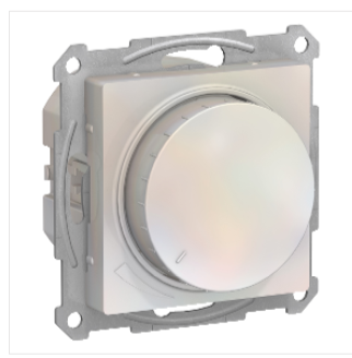 Schneider Electric AtlasDesign Жемчуг  Диммер поворотно-нажимной 315Вт, механизм, ATN000434