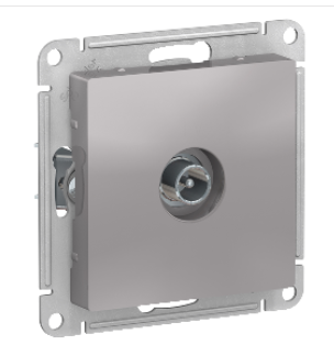 Schneider Electric AtlasDesign Алюминий  Розетка TV оконечная1DB, механизм ATN000391