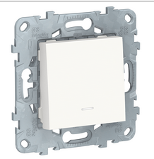 Schneider Electric Unica NEW  Белый Выключатель 1-клавишный, с подсветкой схема 1а, NU520118N