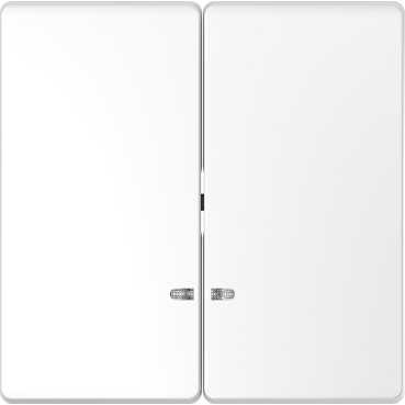 Schneider Electric  MERTEN  D-Life  Белый Лотос  Клавиша 2-местная с линзой для LED модуля MTN3420-6035