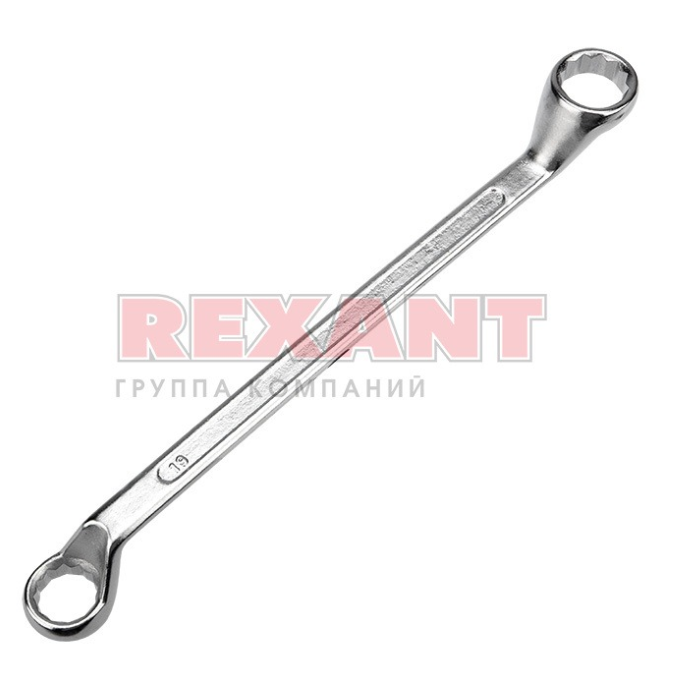 Ключ накидной коленчатый REXANT 19х22 мм, хром 12-5861-2