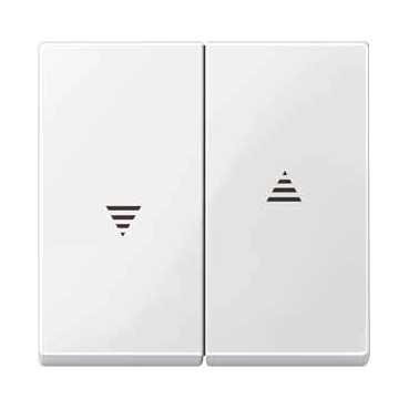 Schneider Electric Merten  Полярно-белый  Клавиша 2-местная для жалюзи и кнопочный MTN432419