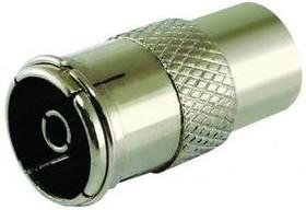 Переходник TDM TV-гнездо - TV-гнездо, SQ1809-0012, индивидуальная  упаковка