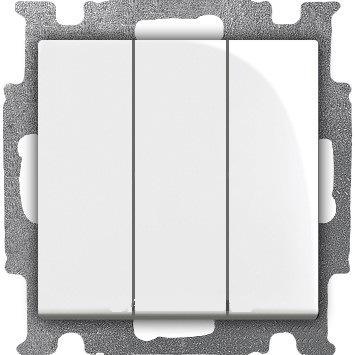 ABB  Basic55  Альпийский Белый Выключатель с клавишей 3-клавишный 16 A 1012-0-2155/2CKA001012A2155/