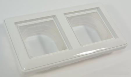 Schneider Electric  Wessen59  Белый  Рамка 2-местная IP44 скрытая установка  AQUA KD-2B-18