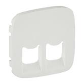 Legrand  Valena  ALLURE Жемчуг Лицевая Панель для розетки RJ11/RJ45 2-местной скрытая установка IP20 /755429