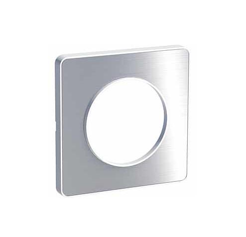 Schneider Electric ODACE Полированный Алюминий Рамка 1-местная S52P802J