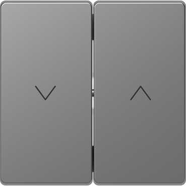 Schneider Electric  MERTEN  D-Life  Нержавеющая Сталь  Клавиша-кнопка для жалюзи MTN3855-6036
