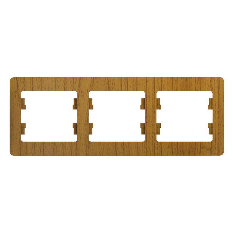 Рамка 3-м Glossa горизонт. дер. дуб SchE GSL000503