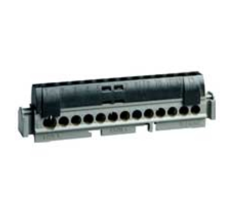 Клеммная колодка IP 2X - фаза - чёрная - 1 x 6-25 мм² - 12 x 1,5-16 мм² - длина 113 мм Legrand