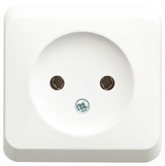 Schneider Electric  ЭТЮД  Белый  Розетка 1-местная открытая установка без заземляющих контактов PA16-001B