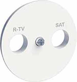 Schneider Electric ODACE Белый Лицевая панель на розетки R-TV/SAT S52R441