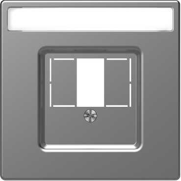 Schneider Electric  MERTEN  D-Life  Нержавеющая Сталь  Центральная Накладка для TAE/Audio/USB MTN4250-6036
