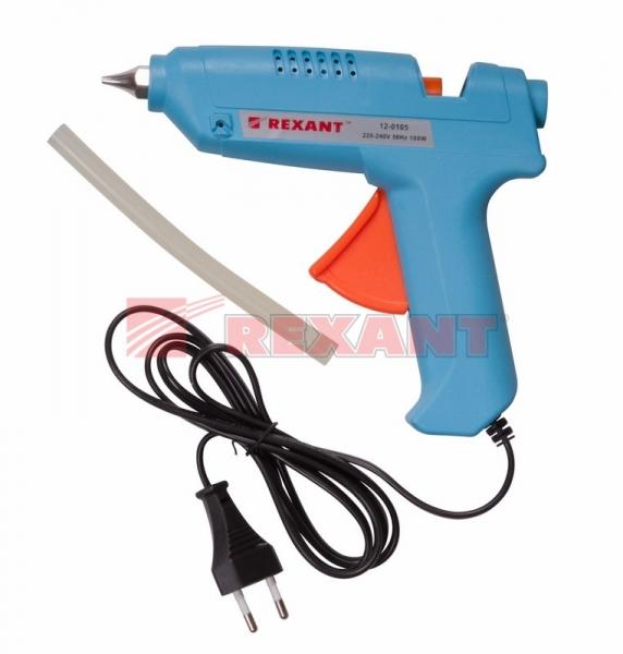 Пистолет клеевой 100Вт  (блистер)  REXANT 12-0105
