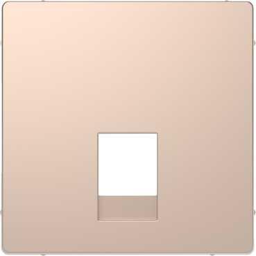 Schneider Electric  MERTEN  D-Life  Шампань  Центральная Накладка для розетки 2-местной  RJ11/RJ12 MTN4215-6051