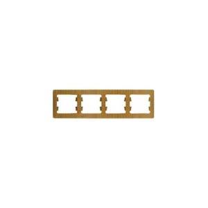 Schneider Electric Glossa Дерево Дуб Рамка 4-местная горизонтальная IP20 скрытая установка GSL000504